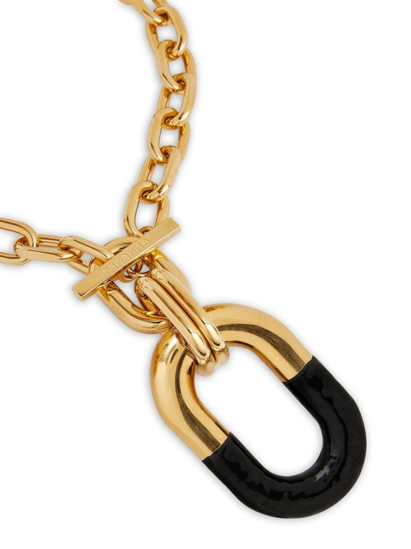 Rabanne Oversized Pendant Necklace With T-Bar Clasp