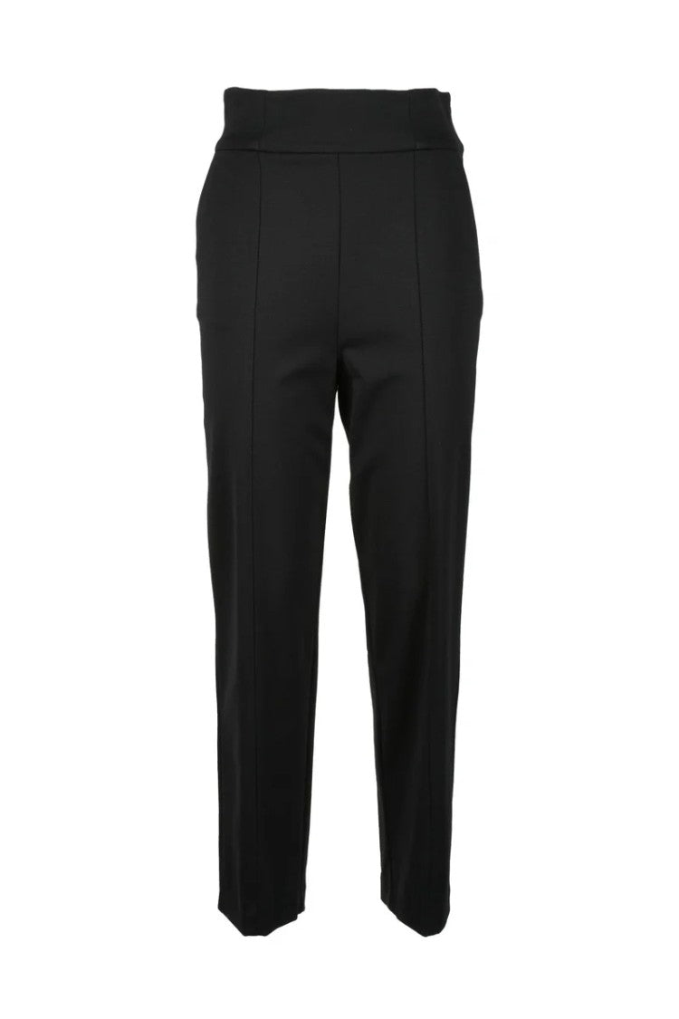 Manila Grace Mid-Rise Tailored Trousers With Sleek Silhouette
