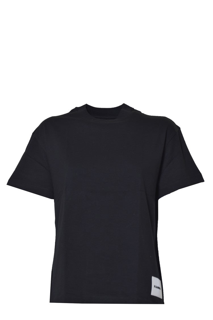 Jil Sander Set Of 3 Black Cotton T-Shirts