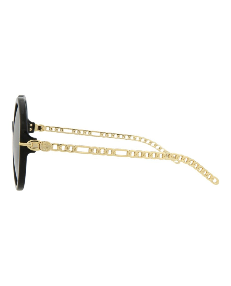 Gucci Oval-Frame Acetate Sunglasses