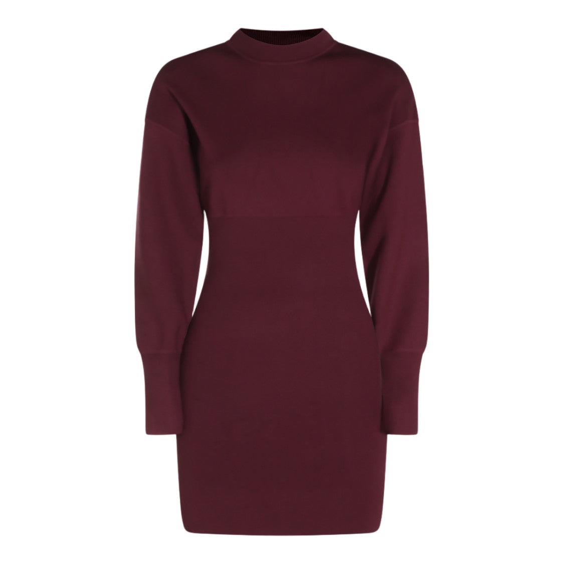 Anine Bing Fitted Ribbed Mini Dress With Extended Cuffs