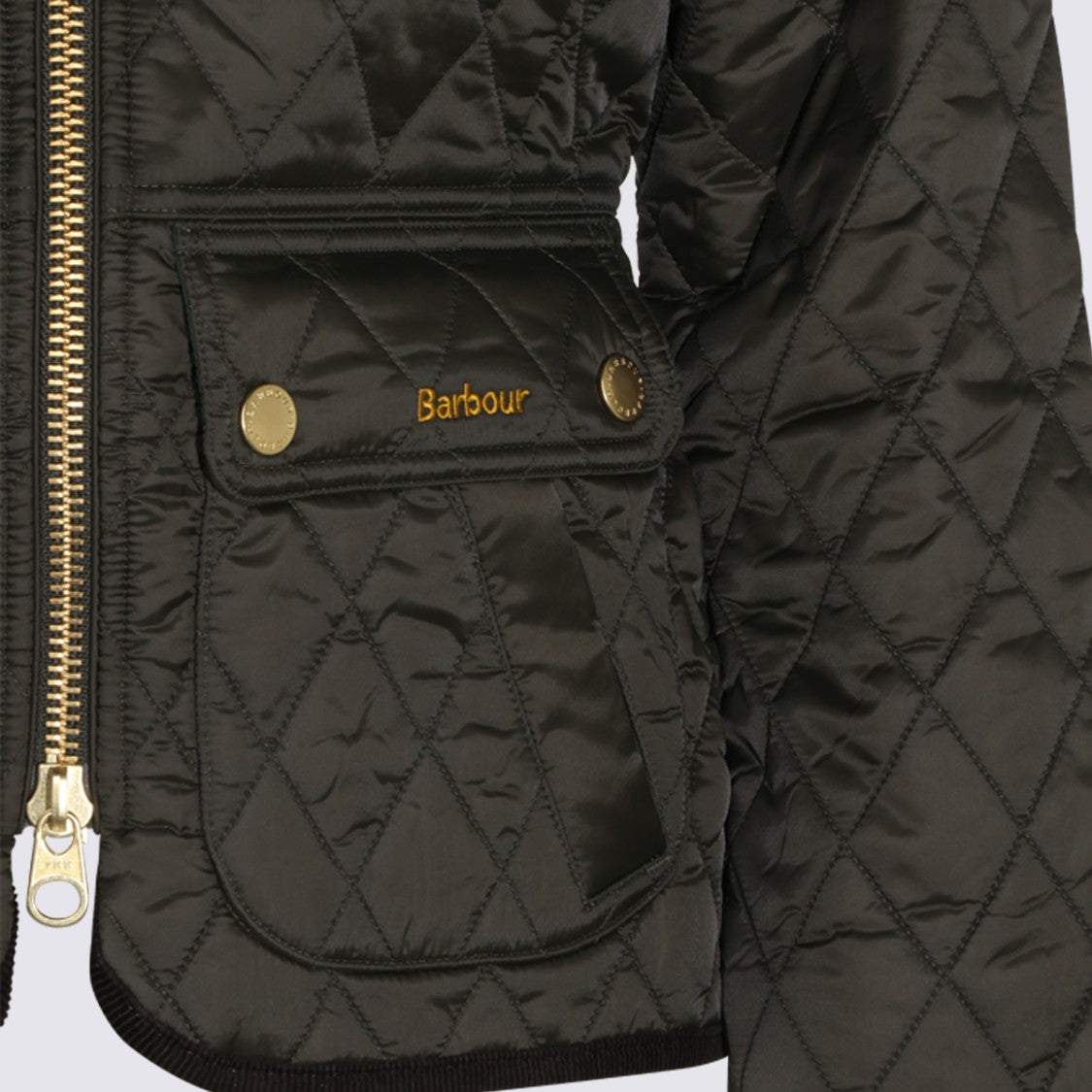 Barbour Diamond Quilted Corduroy Collar Coat