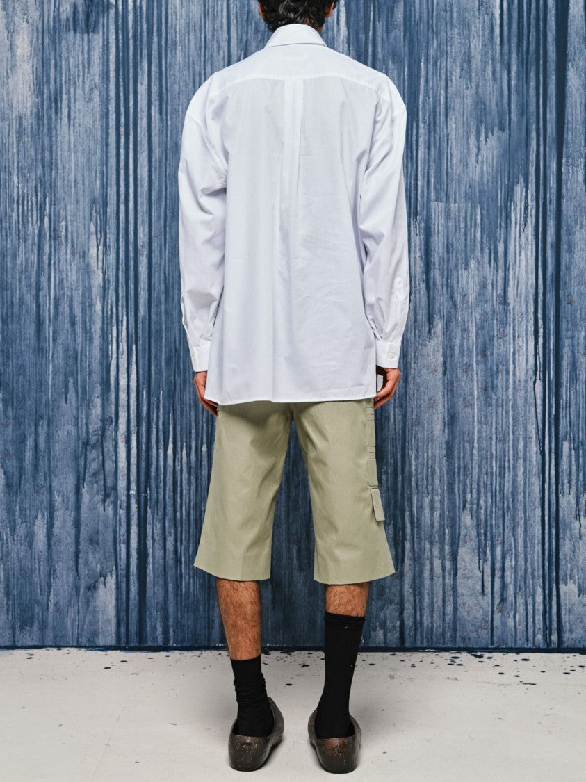 Namacheko White Grinda Pointed Collar Shirt