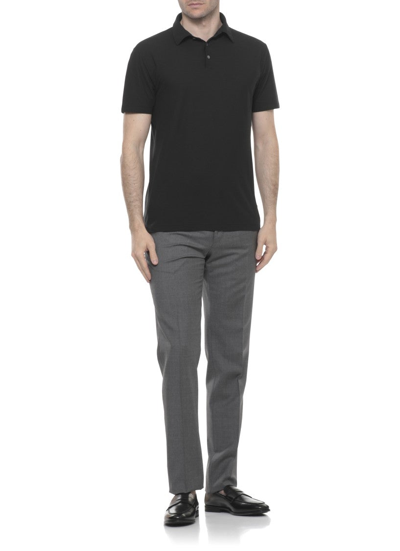 Incotex Grey Super 130'S Virgin Wool Chino Pants