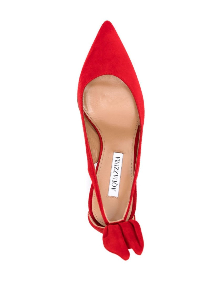 Aquazzura Bright Red Cut Out Stiletto Pumps