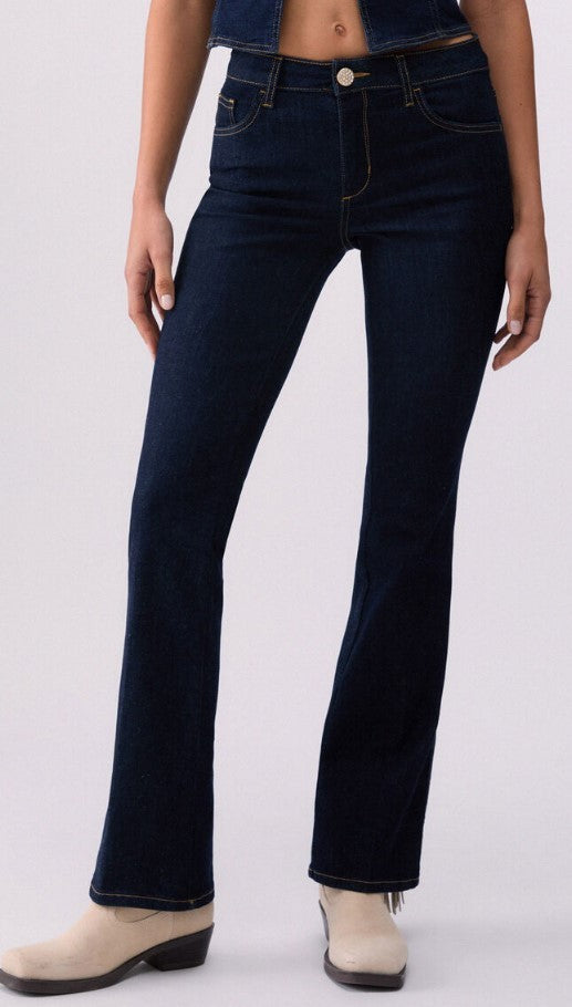 Liu Jo High-Waisted Bootcut Jeans With Adjustable Logo Belt