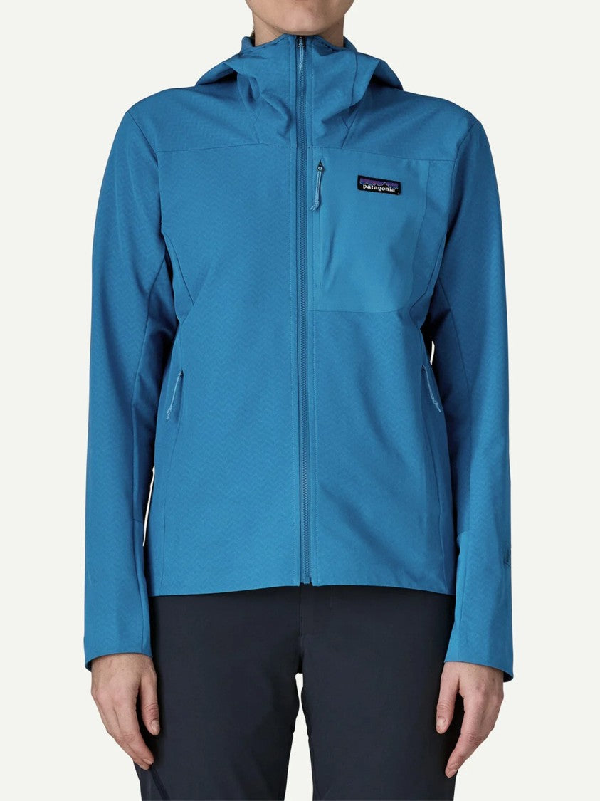 Patagonia Blue R1 Crossstrata Hoody Active Hoodie