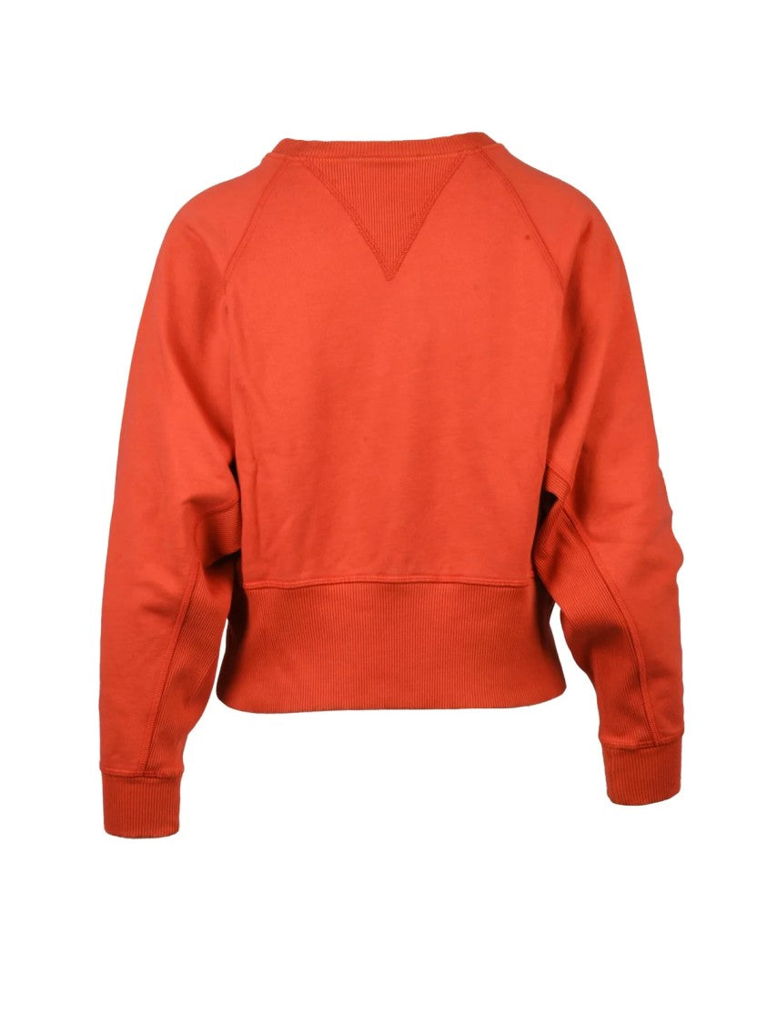 Vivienne Westwood Anglomania Cropped Crewneck Sweatshirt With Raglan Sleeves And Iconic Emblem