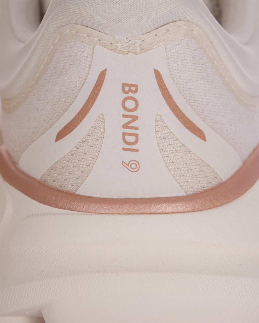Hoka Cushioned Sneakers With 3D Collar And Rose Gold Accents