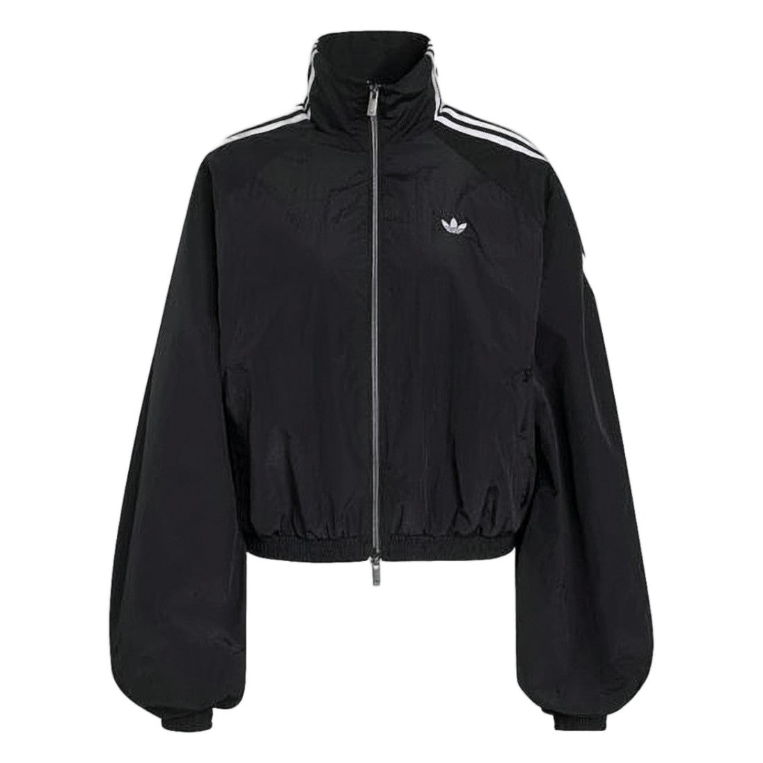 Adidas Black Zip-Up Jacket With High Collar