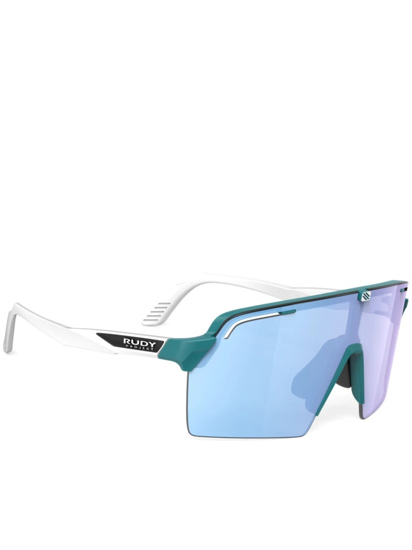Rudy Project Wraparound Sunglasses With Blue-Tinted Lens And Accented Frame