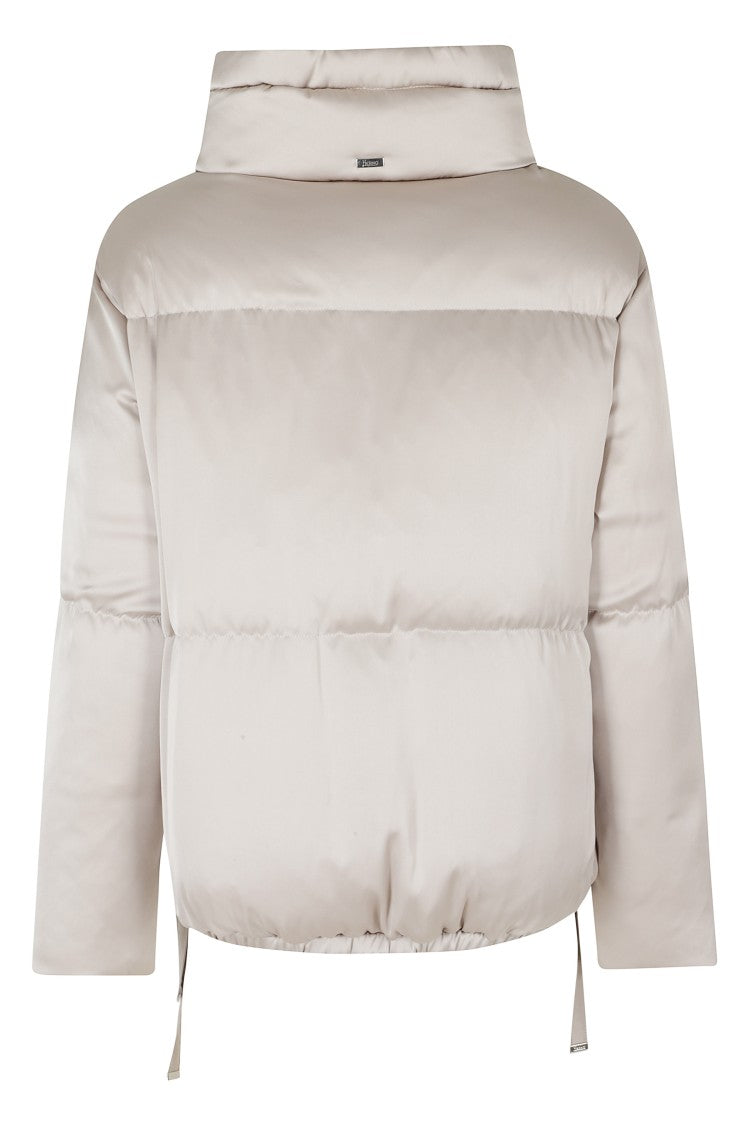 Herno Chantilly High Neck Elastic Waistband Polyester Down Jacket
