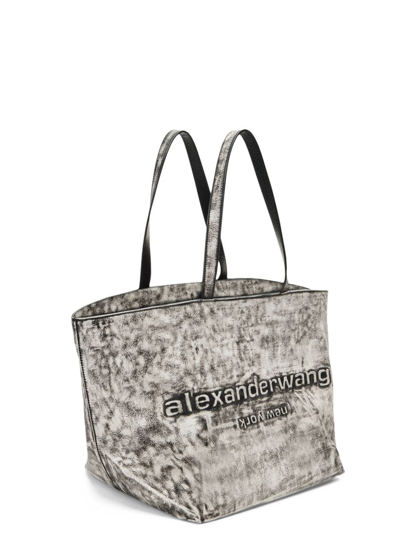 Alexander Wang Minimalist Black Punch Tote Bag