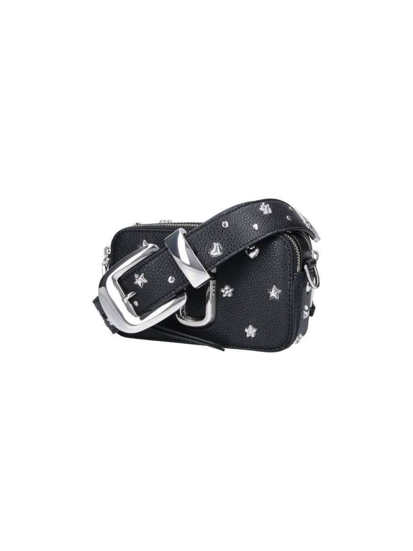 Marc Jacobs Black The Snapshot Calf Leather Bag
