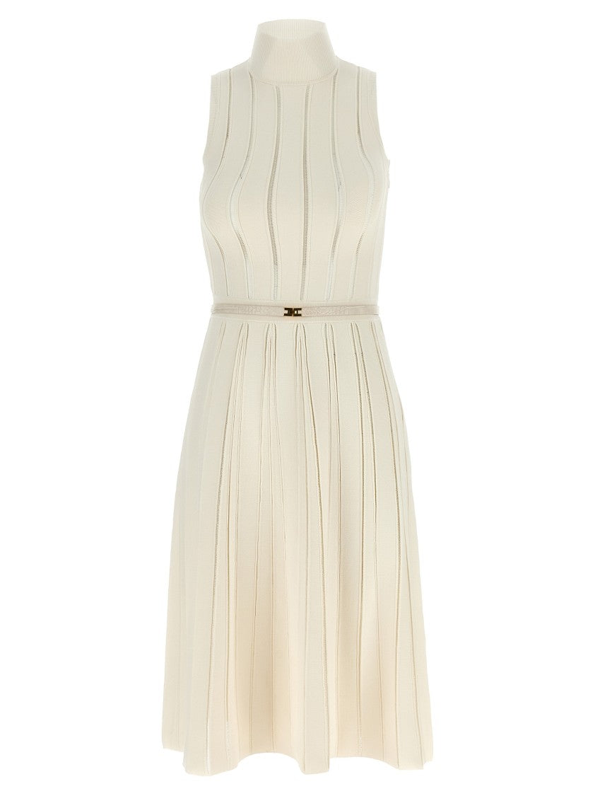 Elisabetta Franchi Weft Dress À Jour