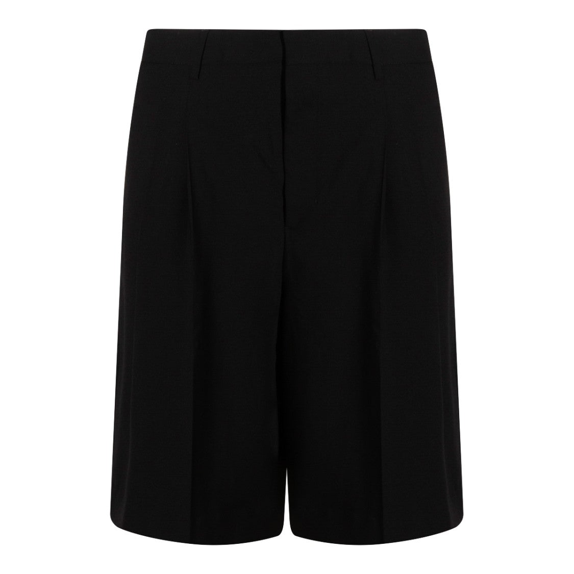 Ami Paris Black Wool Shorts