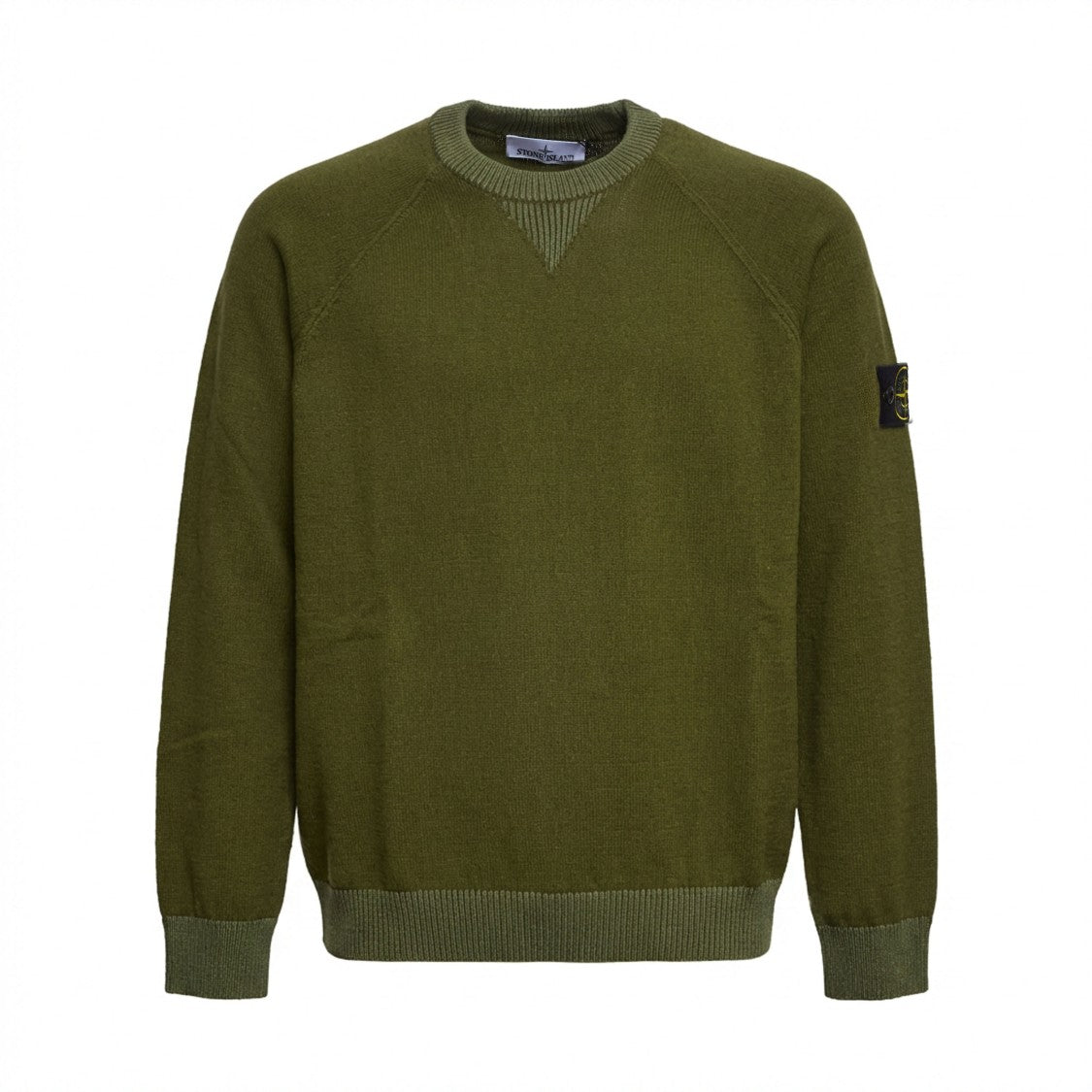 Stone Island Ribbed Cotton Crewneck Sweater