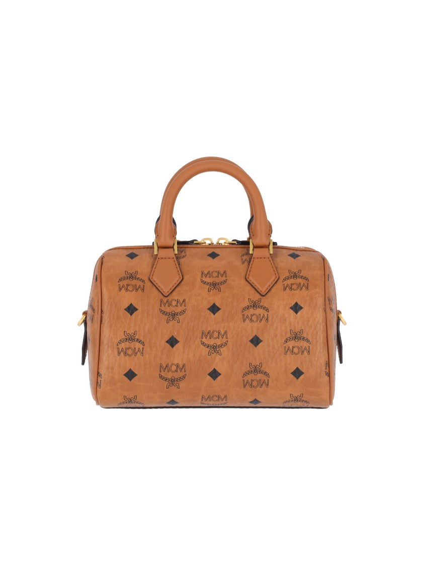 Mcm “Ella Boston” Top-Handle Bag – Brown