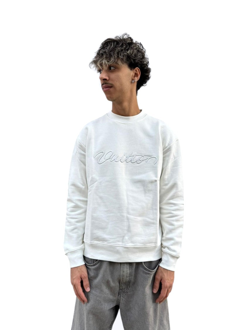 Louis Vuitton Long-Sleeve Sweatshirt With Embossed Logo And