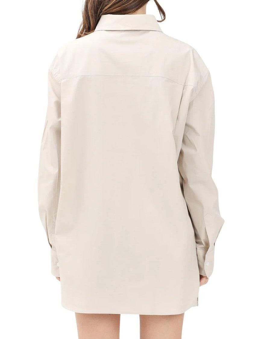 Hinnominate Beige Women Cotton Shirt