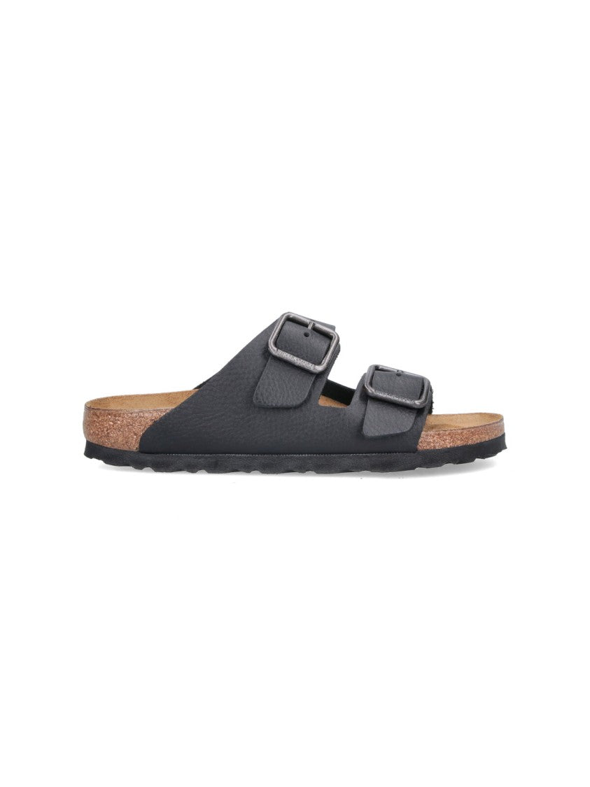 Birkenstock Black Open-Toe Buckle Strap Sandals