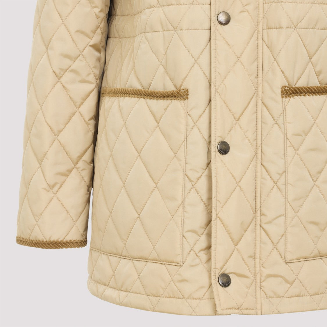Burberry Flax Beige Quilted Medium Jacket