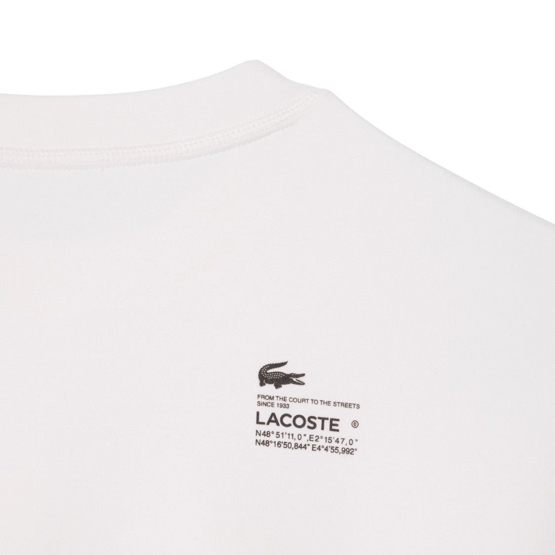 Lacoste Oversized Double-Faced Cotton Blend Sweatshirt