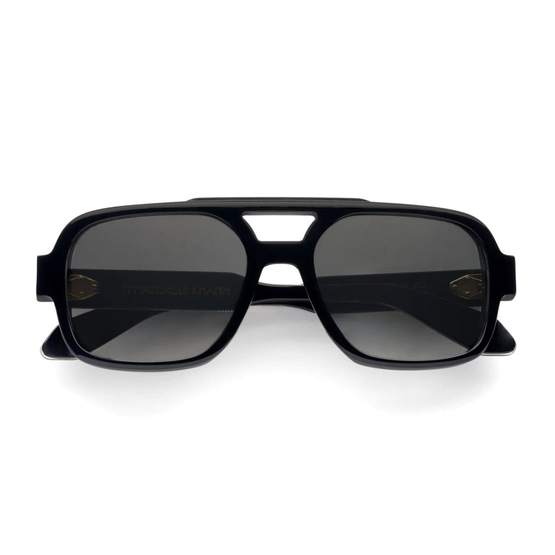 Emmanuelle Khanh Black Hero Acetate Sunglasses