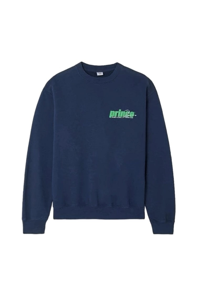 Sporty And Rich Long-Sleeved Crewneck Sweatshirt With Graphic Logo