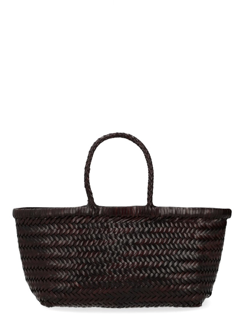 Dragon Diffusion Triple Jump Woven Leather Basket Bag