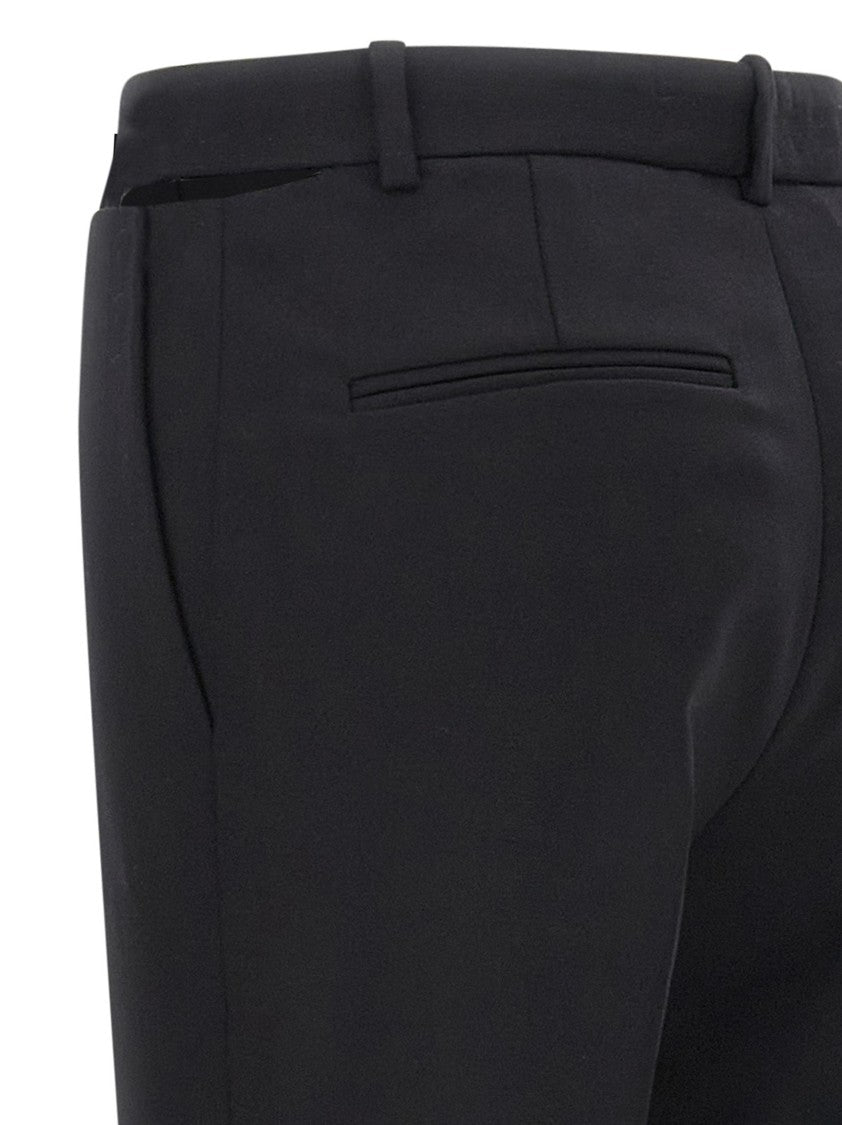 Versace Cut-Out Stretch Wool Pants