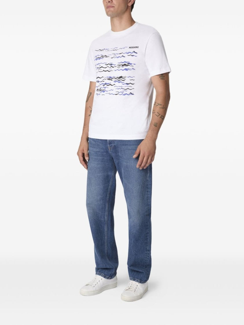 Missoni Multicolor Wave Print T-Shirt