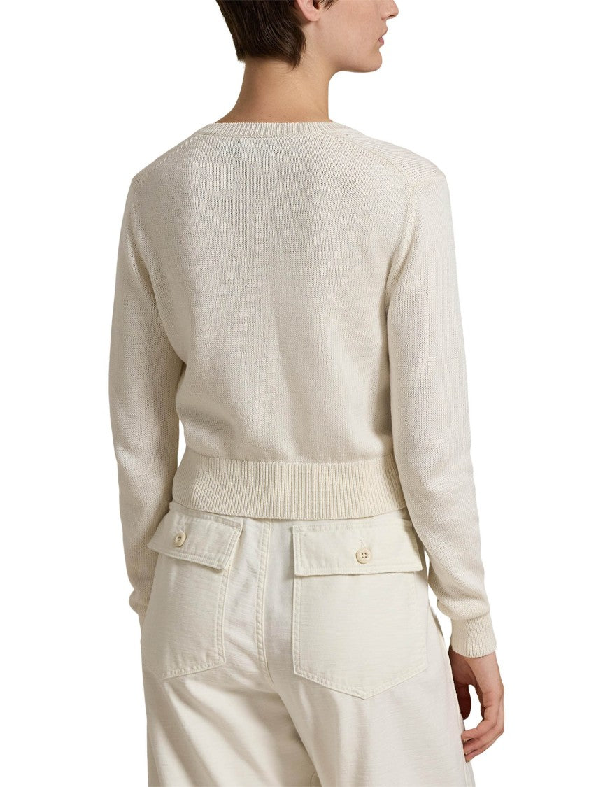 Polo Ralph Lauren Cotton Knit Cardigan With Classic Crewneck