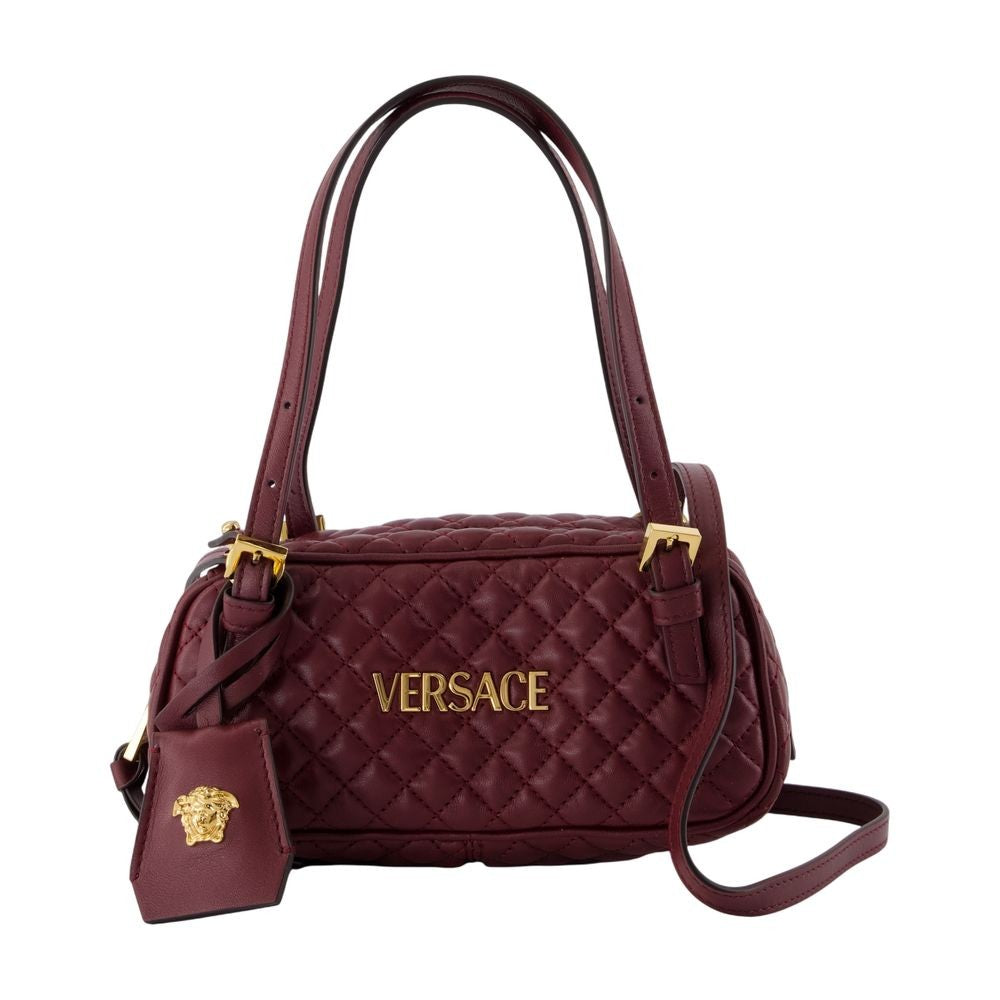 Versace Mini Shoulder Bag - Leather - Burgundy