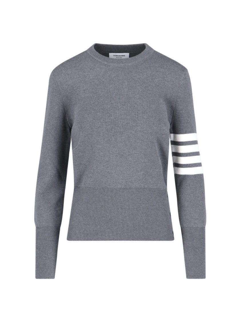 Thom Browne "4-Bar" Sweater – Grey