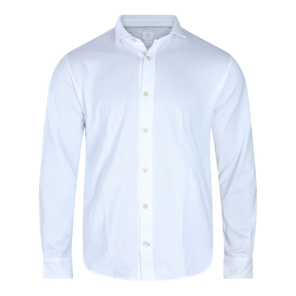Eleventy Classic Long-Sleeve Shirt With Pointed Collar