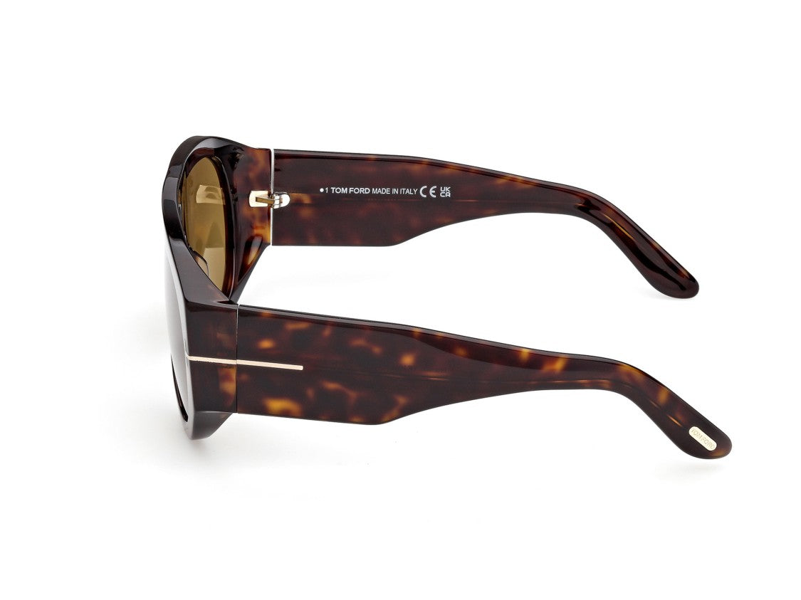 Tom Ford Ft1044 Oversized Tortoiseshell Aviator Sunglasses
