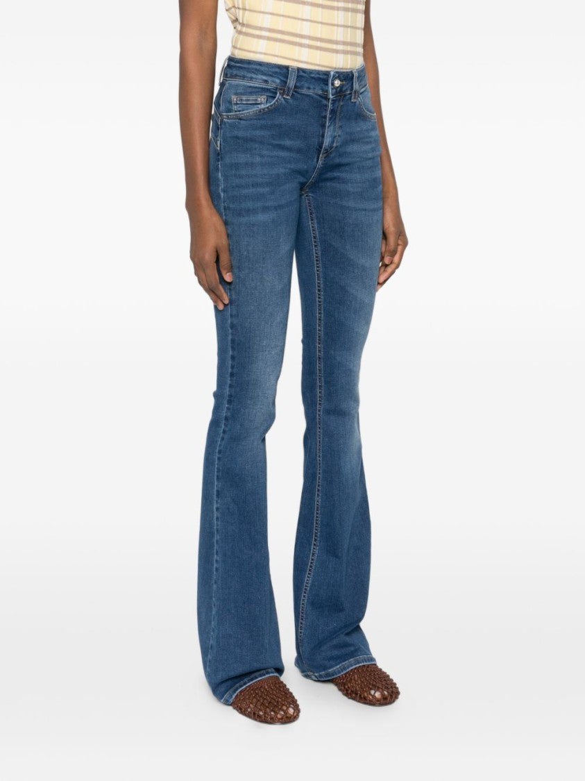 Liu Jo Stretch Flared Jeans With Classic Five-Pocket Design