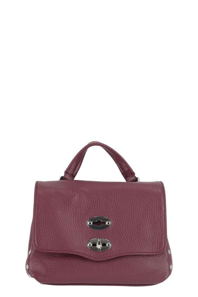 Zanellato Maroon Textured Leather Handbag