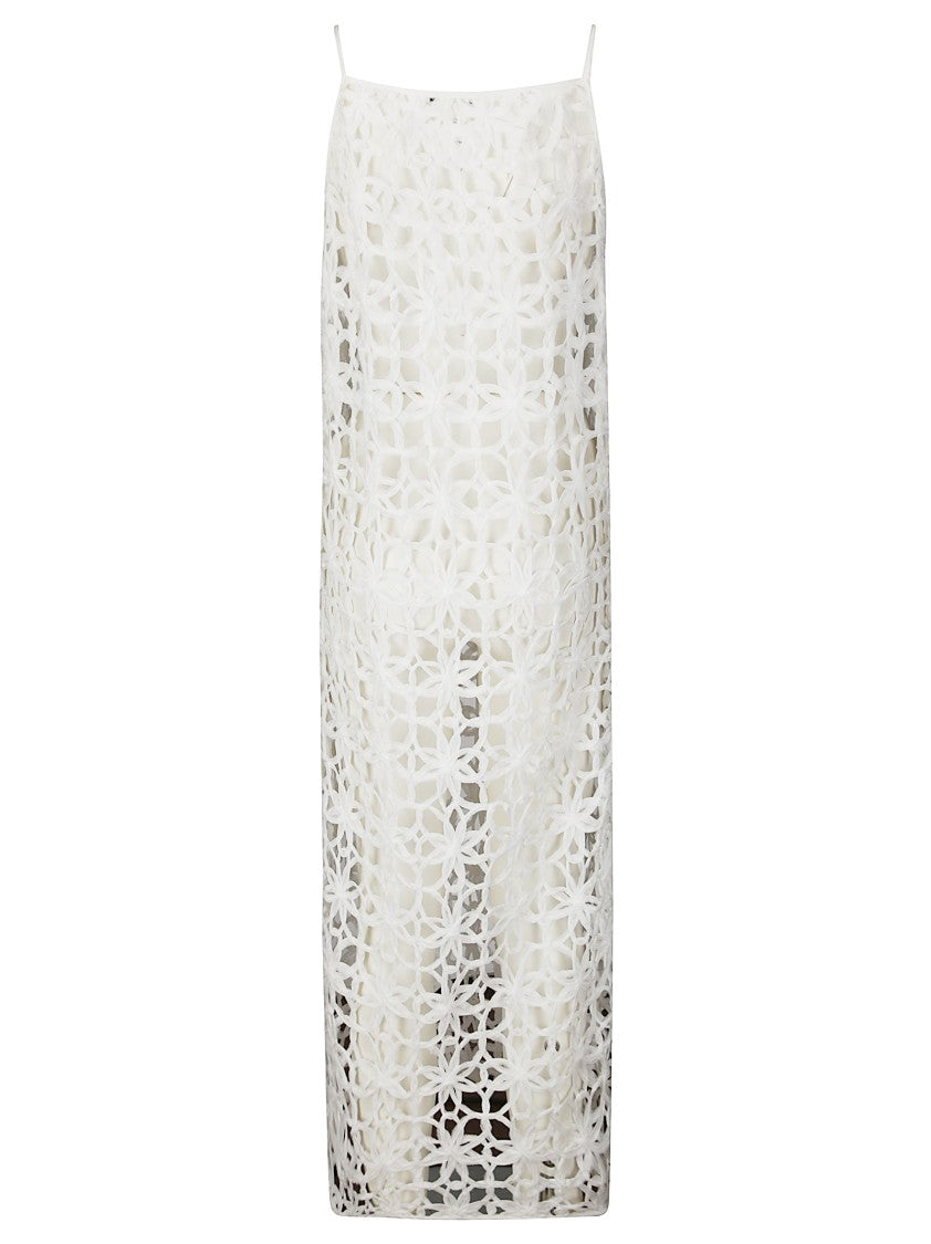 Stefano Mortari Floral Embroidered Top With Net-Like Effect