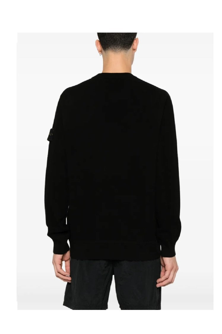 Stone Island Relaxed Fit Crewneck Sweatshirt With Subtle Logo Patch