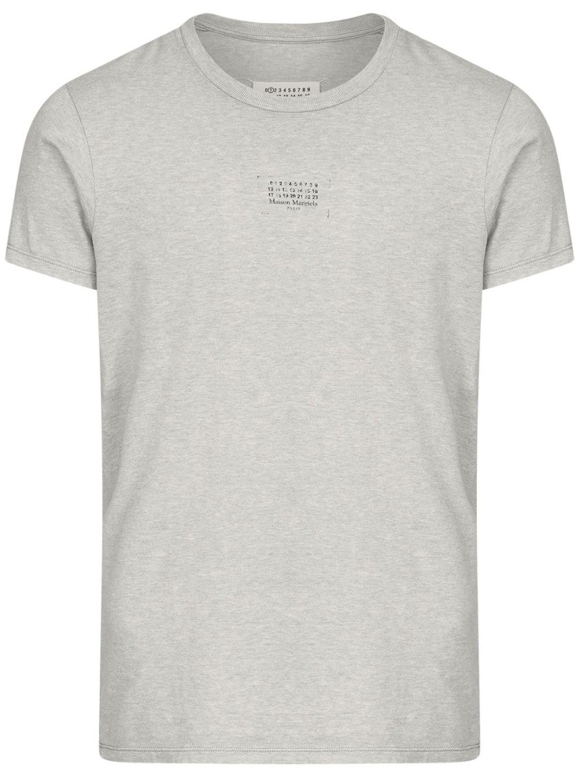 Maison Margiela Melange Grey Cotton T-Shirt