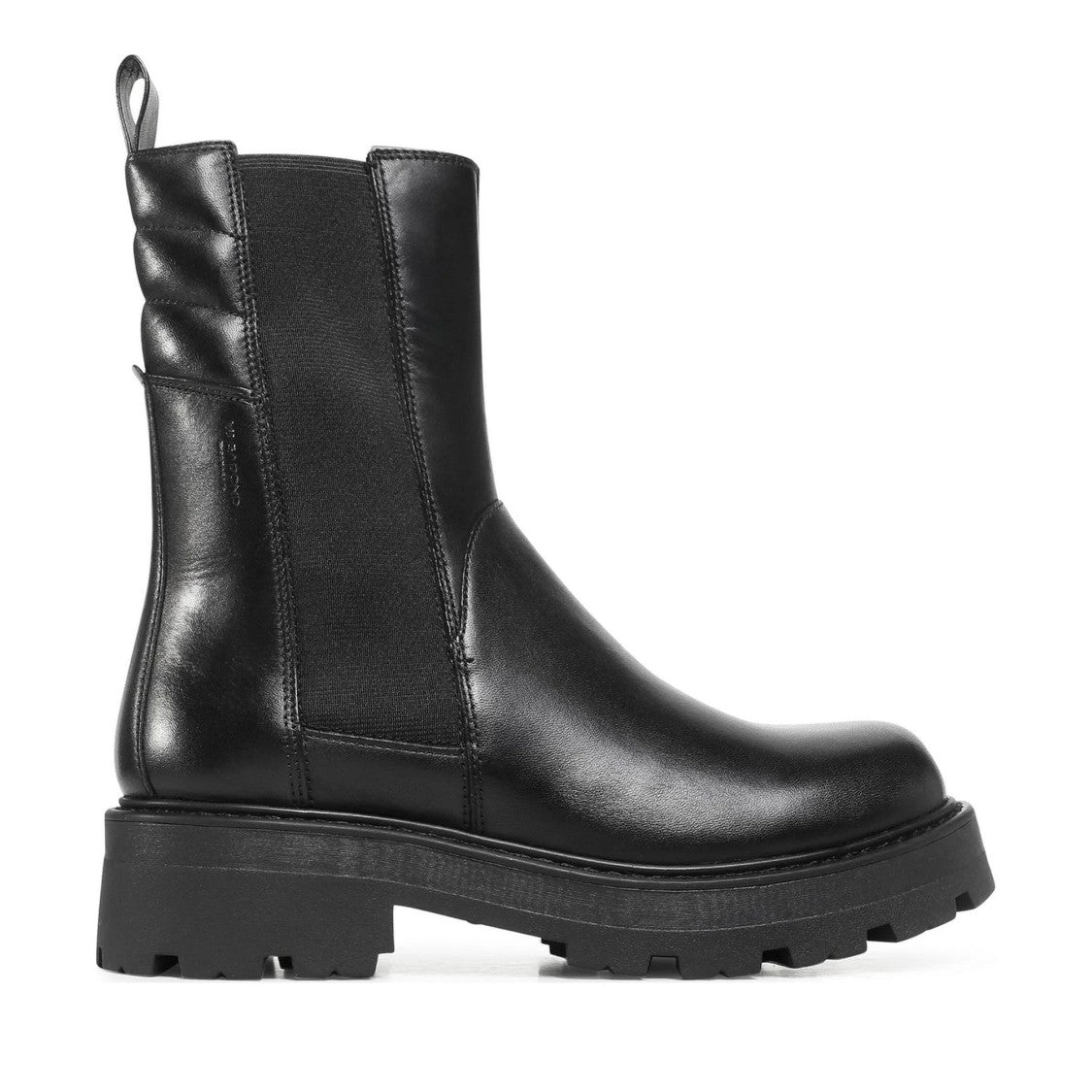 Vagabond Cosmo 2.0 Black Elastic Side Panel Leather Boots