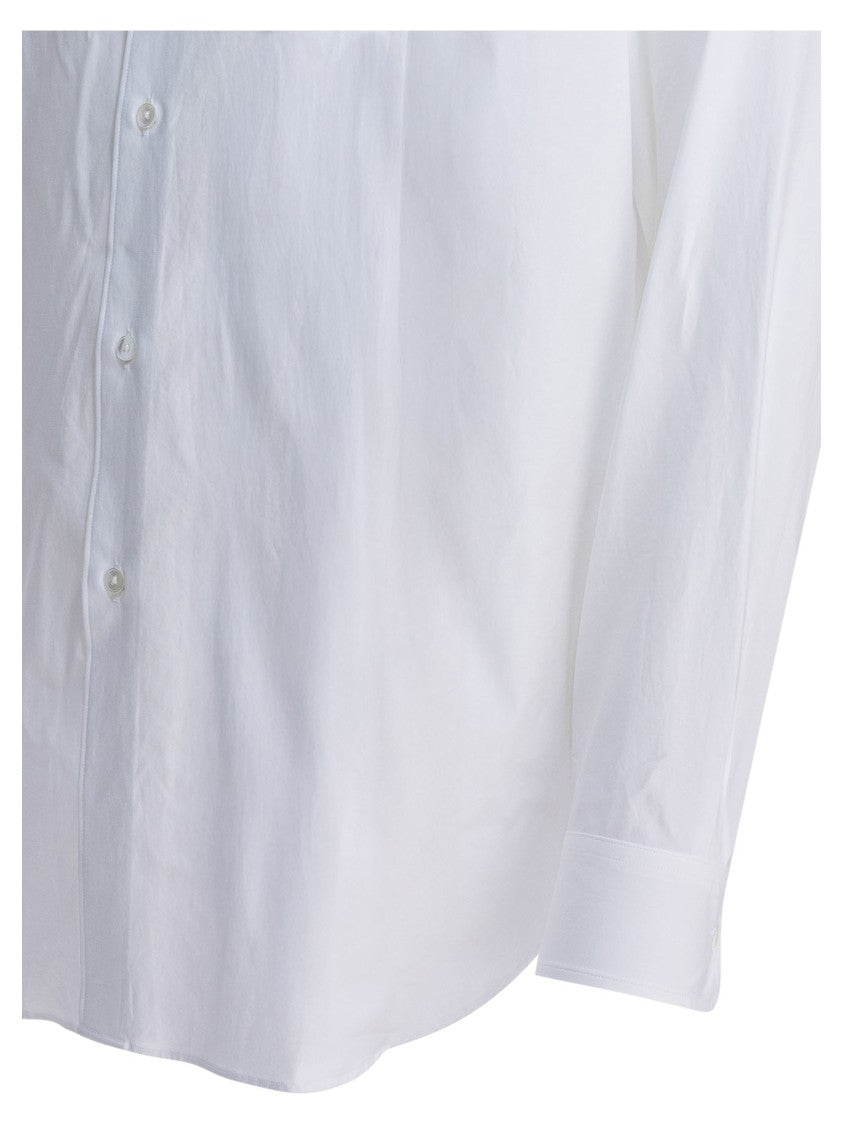 Auralee Classic White Cotton Shirt With Timeless Design