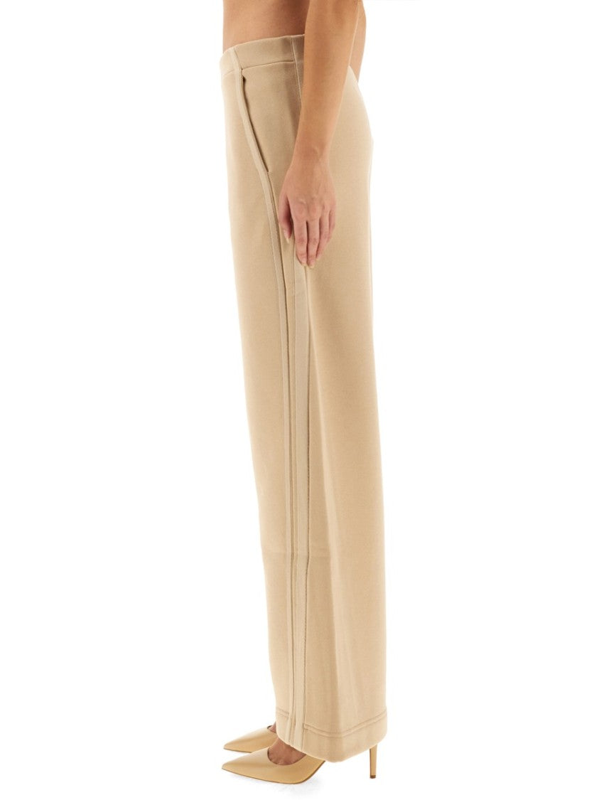 Max Mara Wide-Leg Pants With High Waist And Vertical Seams