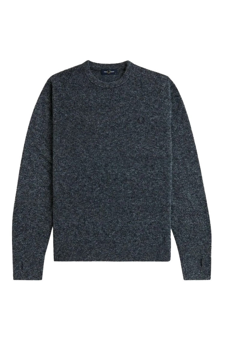 Fred Perry Blue K8553 Polyester-Wool Blend Sweater