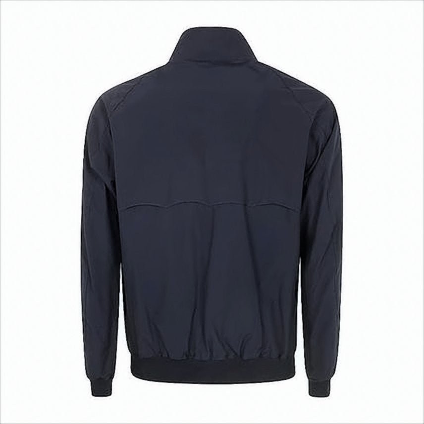 Baracuta Classic Blue Bomber Jacket With Zip Closure