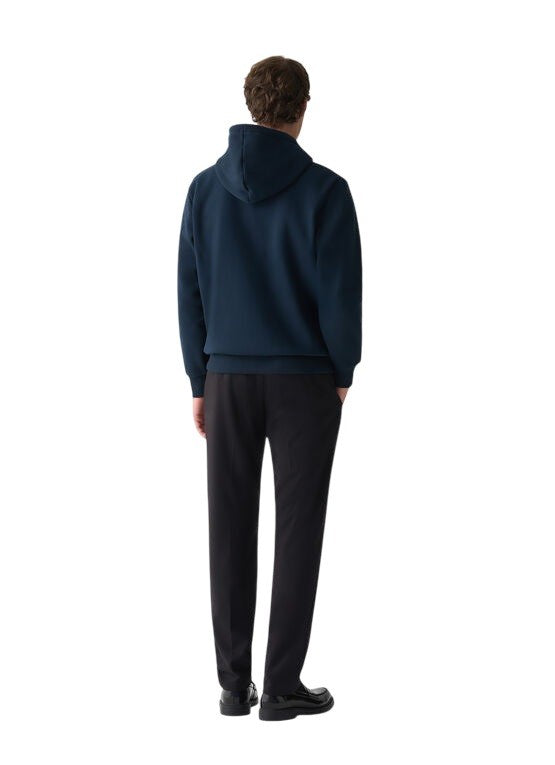Colmar Blue Zip-Up Hooded Fleece Sweatshirt