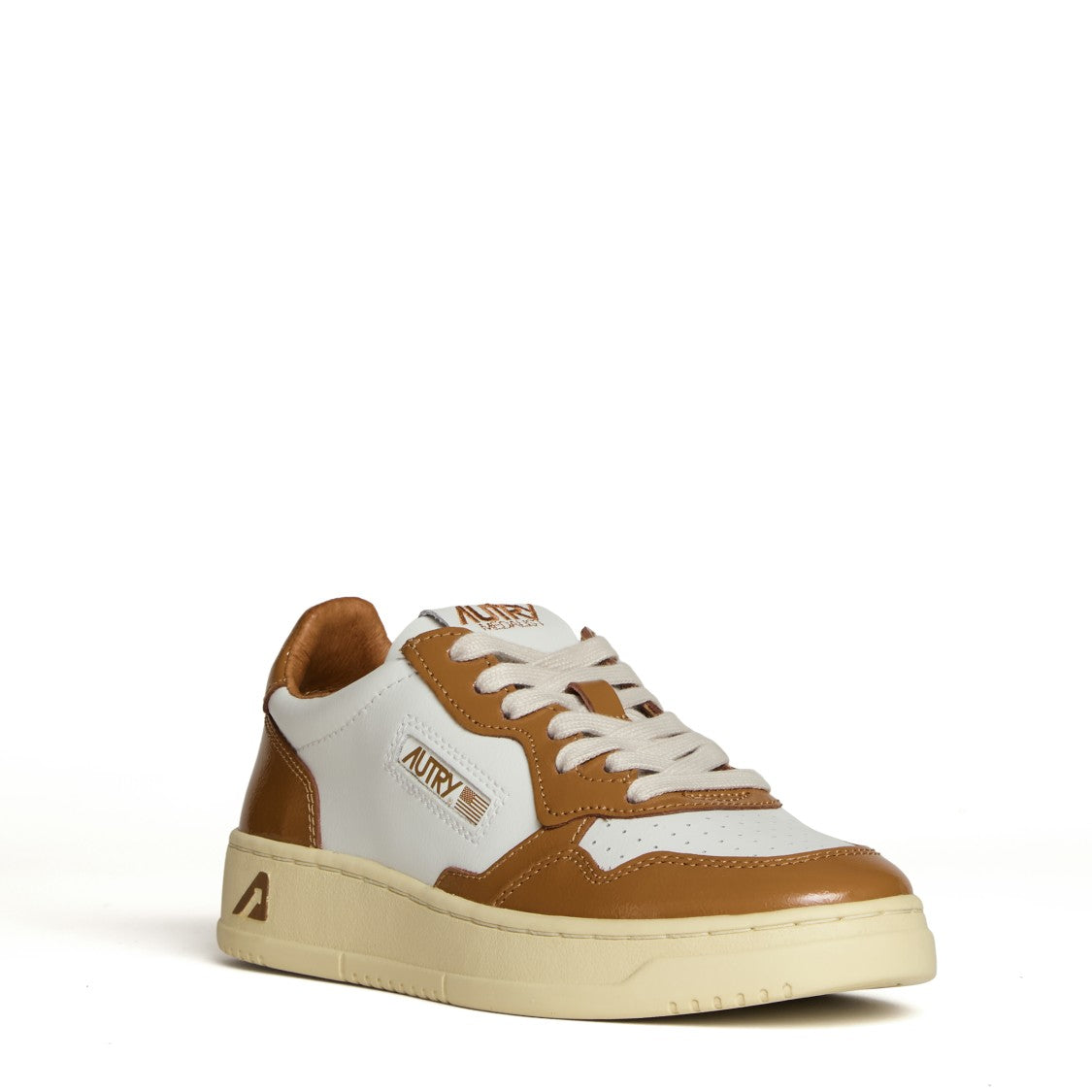 Autry Bianco/Brown Sugar Medalist Low Sneaker