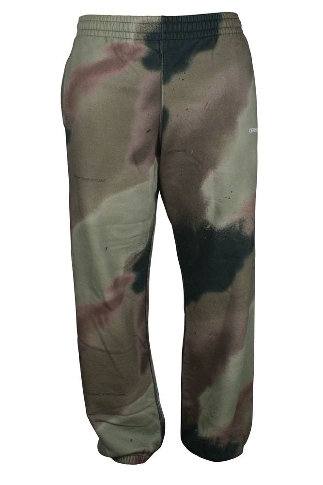 Off-White Camouflage Sport Pants With Signature Detailing